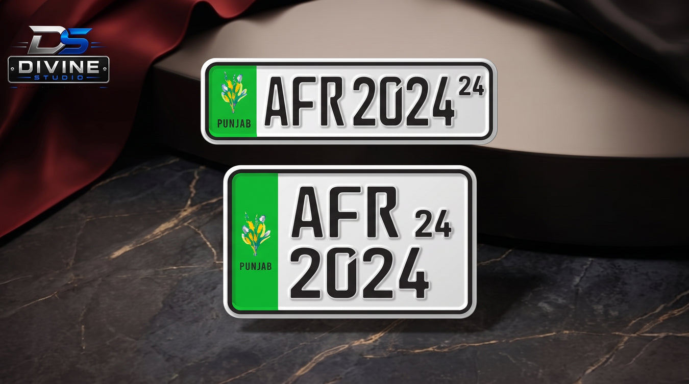 Bike Embossed Replica Number Plate